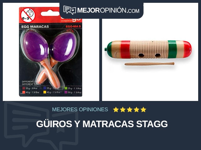 Güiros y matracas Stagg