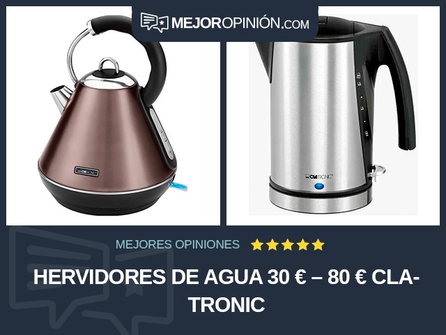 Hervidores de agua 30 € – 80 € Clatronic