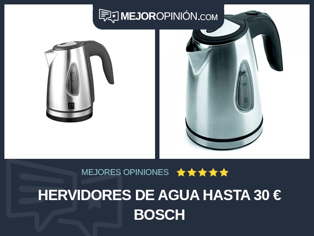 Hervidores de agua Hasta 30 € Bosch