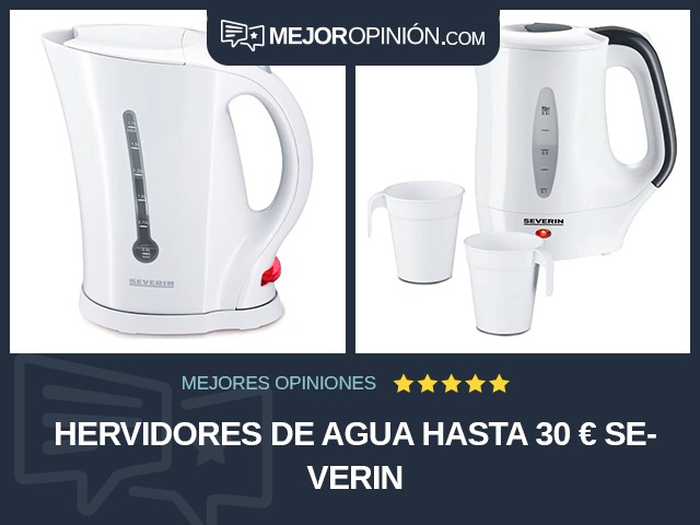 Hervidores de agua Hasta 30 € SEVERIN