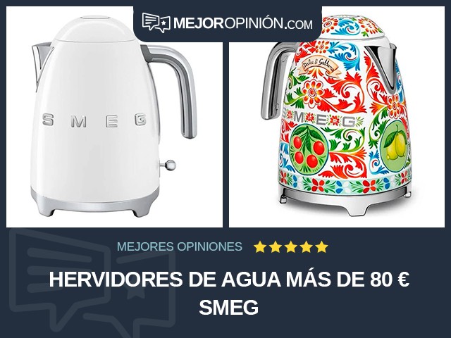 Hervidores de agua Más de 80 € Smeg