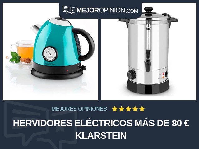 Hervidores eléctricos Más de 80 € Klarstein