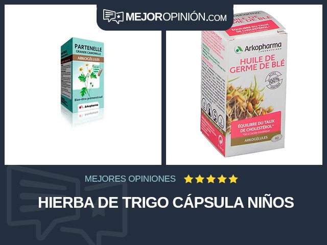 Hierba de trigo Cápsula Niños