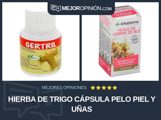 Hierba de trigo Cápsula Pelo piel y uñas