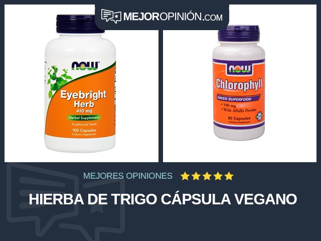 Hierba de trigo Cápsula Vegano