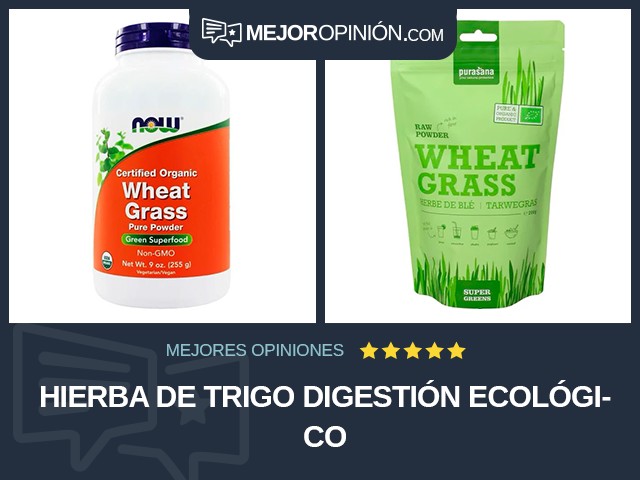 Hierba de trigo Digestión Ecológico