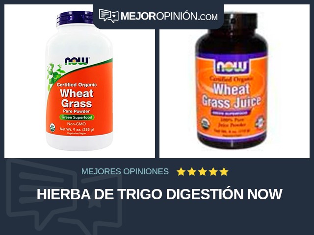 Hierba de trigo Digestión NOW