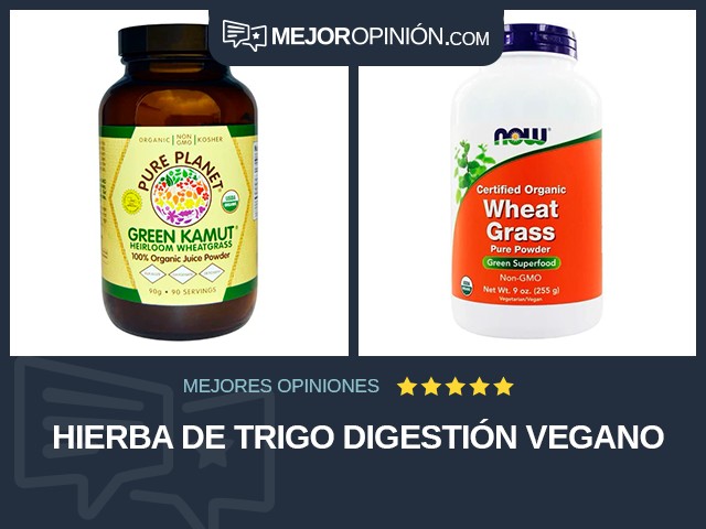 Hierba de trigo Digestión Vegano