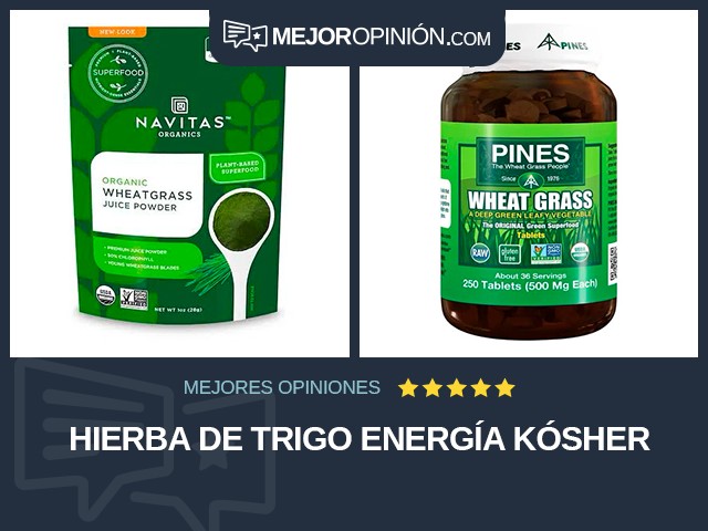 Hierba de trigo Energía Kósher