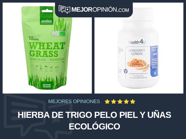 Hierba de trigo Pelo piel y uñas Ecológico