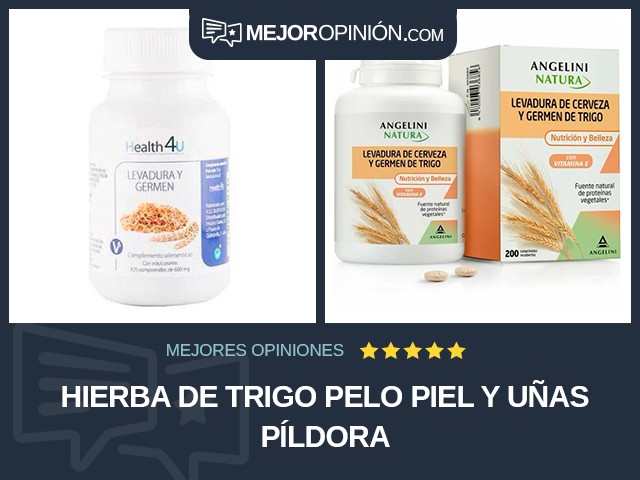 Hierba de trigo Pelo piel y uñas Píldora