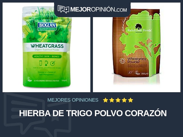 Hierba de trigo Polvo Corazón