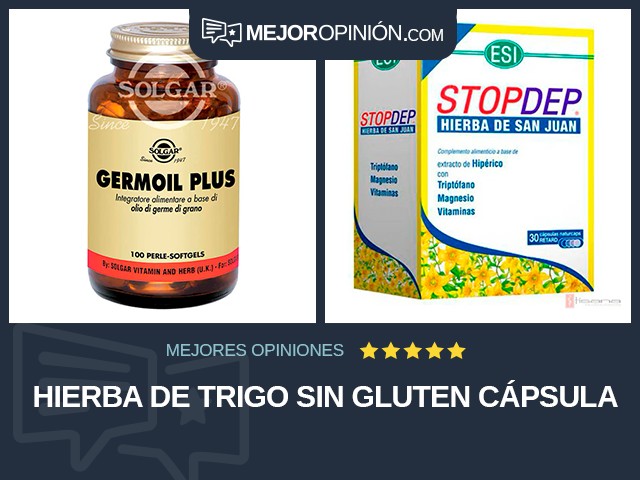 Hierba de trigo Sin gluten Cápsula