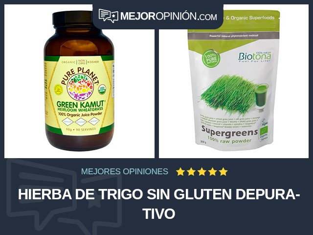 Hierba de trigo Sin gluten Depurativo