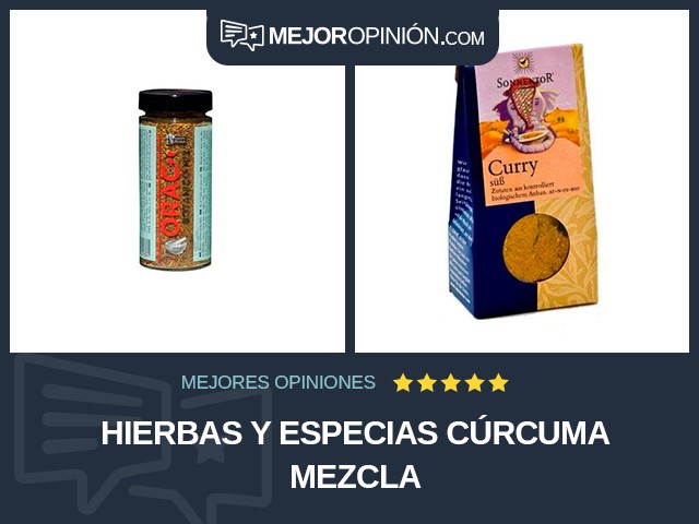 Hierbas y especias Cúrcuma Mezcla