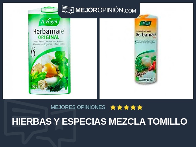 Hierbas y especias Mezcla Tomillo