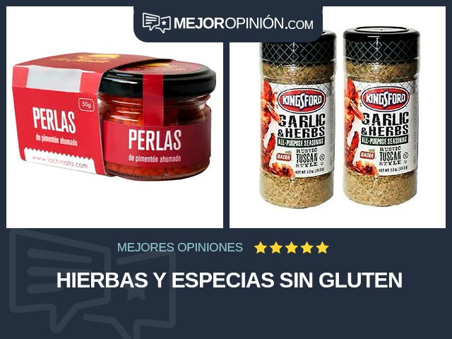 Hierbas y especias Sin gluten