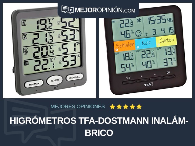 Higrómetros TFA-Dostmann Inalámbrico