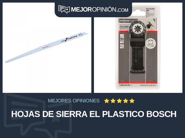 Hojas de sierra El plastico Bosch