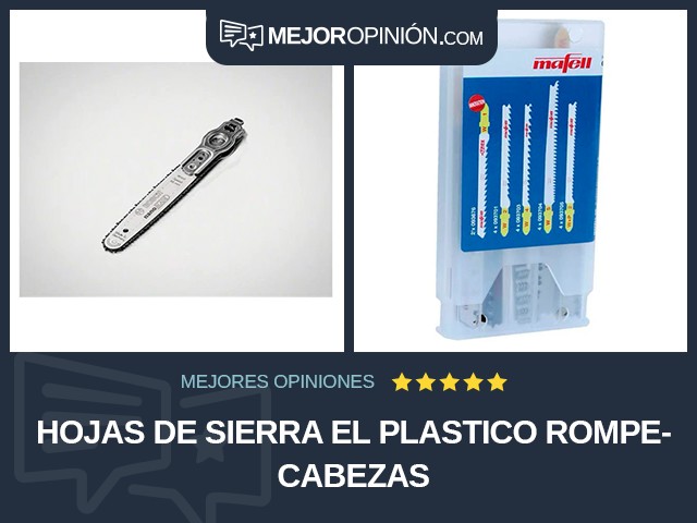 Hojas de sierra El plastico Rompecabezas