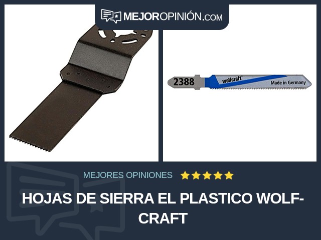 Hojas de sierra El plastico Wolfcraft