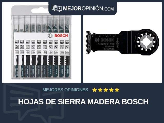 Hojas de sierra Madera Bosch