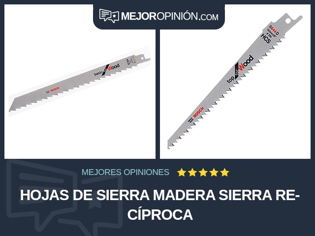 Hojas de sierra Madera Sierra recíproca