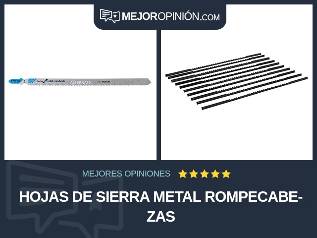 Hojas de sierra Metal Rompecabezas