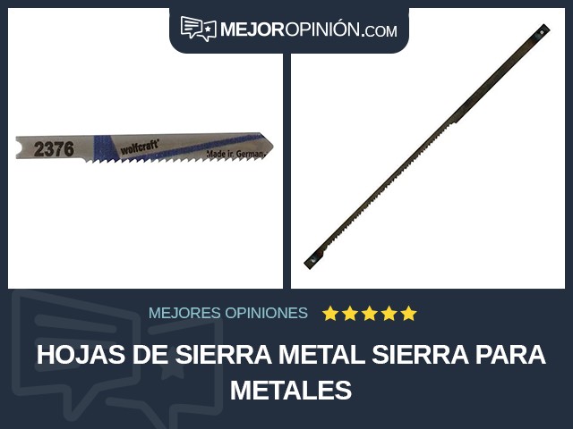 Hojas de sierra Metal Sierra para metales