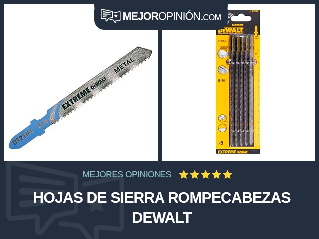 Hojas de sierra Rompecabezas DEWALT