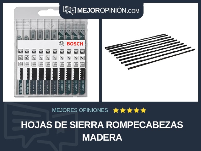 Hojas de sierra Rompecabezas Madera