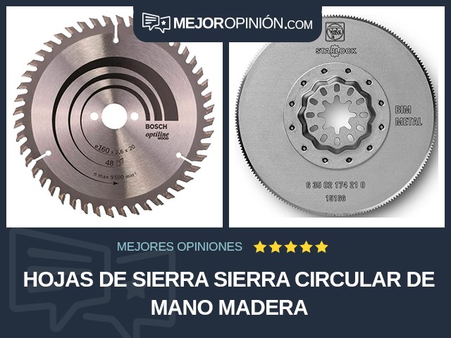 Hojas de sierra Sierra circular de mano Madera