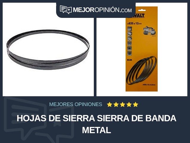 Hojas de sierra Sierra de banda Metal