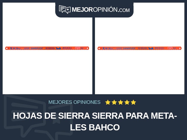 Hojas de sierra Sierra para metales Bahco