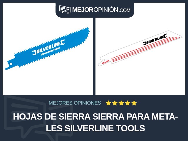 Hojas de sierra Sierra para metales Silverline Tools