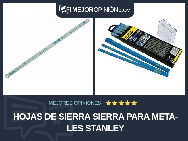 Hojas de sierra Sierra para metales STANLEY