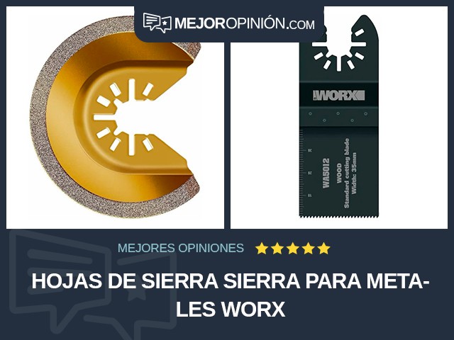 Hojas de sierra Sierra para metales WORX