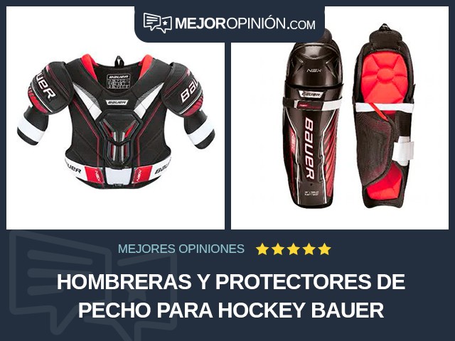 Hombreras y protectores de pecho para hockey Bauer