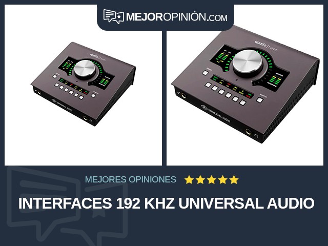 Interfaces 192 kHz Universal Audio