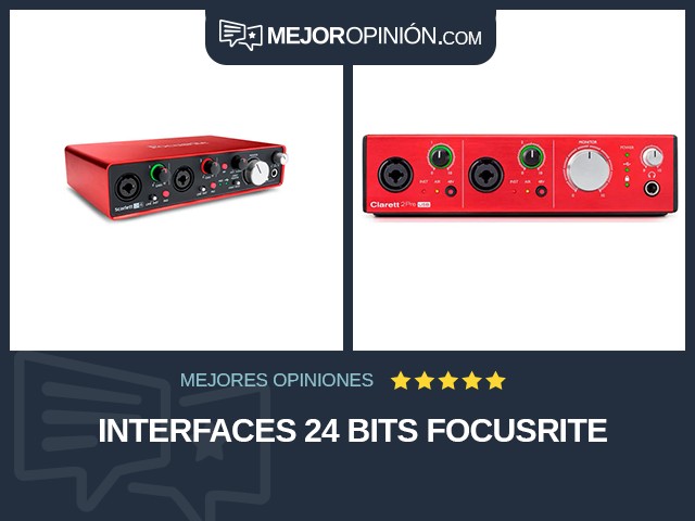 Interfaces 24 bits Focusrite