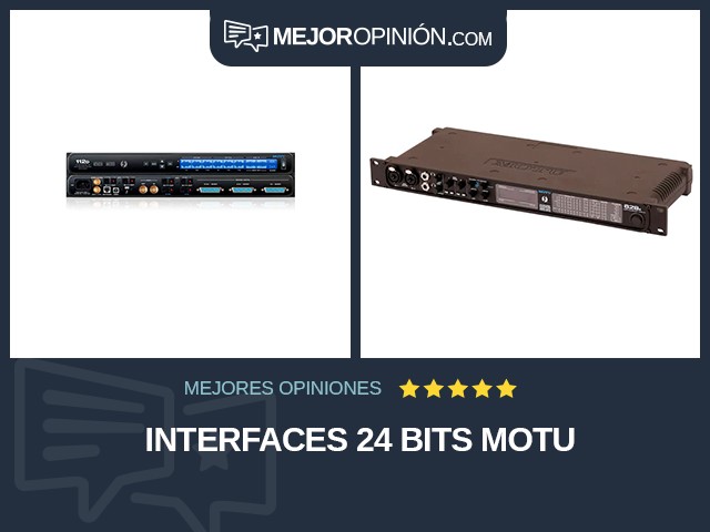 Interfaces 24 bits MOTU