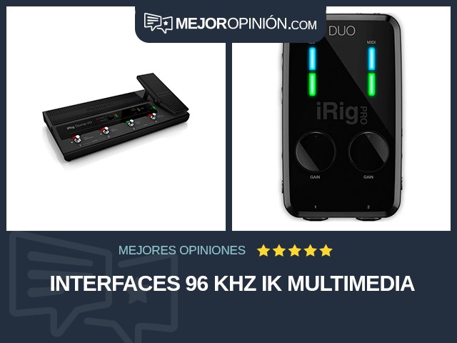 Interfaces 96 kHz IK Multimedia