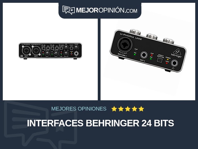 Interfaces BEHRINGER 24 bits