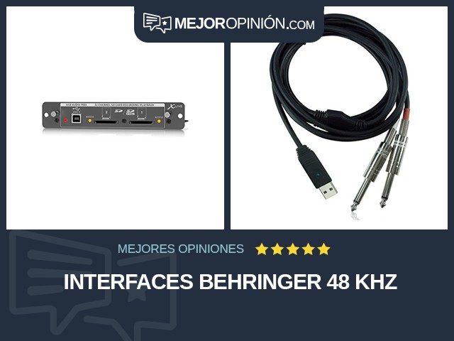 Interfaces BEHRINGER 48 kHz