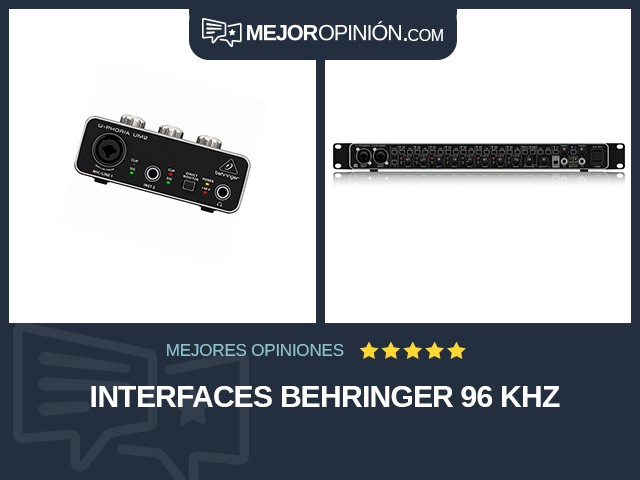 Interfaces BEHRINGER 96 kHz