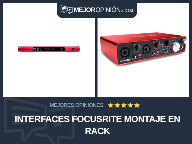 Interfaces Focusrite Montaje en rack