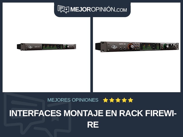 Interfaces Montaje en rack FireWire