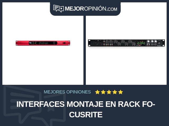 Interfaces Montaje en rack Focusrite