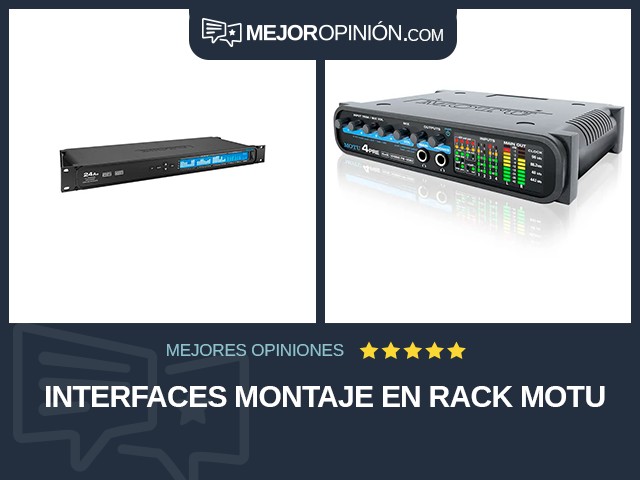 Interfaces Montaje en rack MOTU