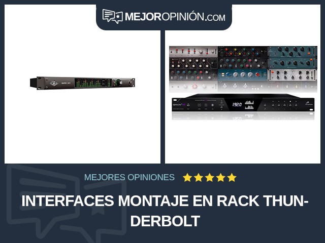 Interfaces Montaje en rack Thunderbolt